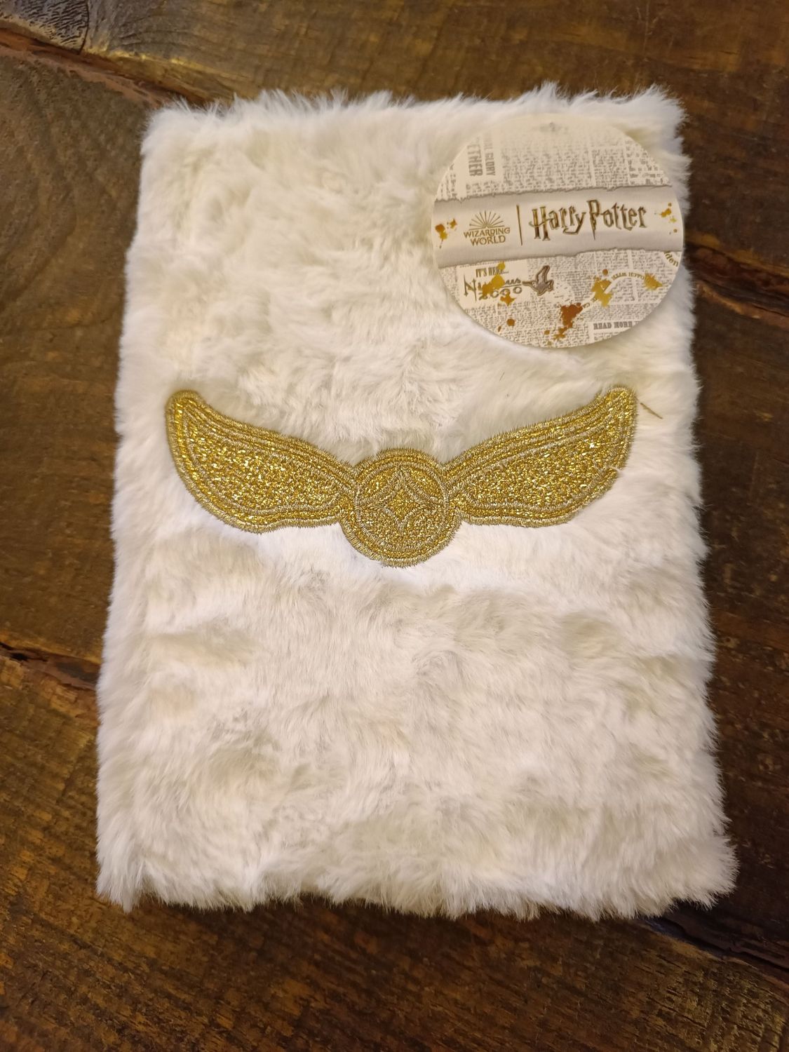 NOTEBOOK PELUSILLA SNITCH DORADA HARRY POTTER