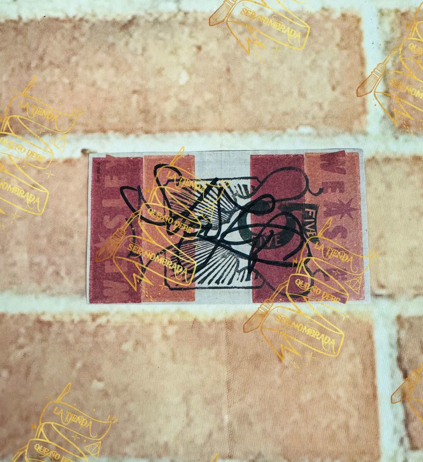 REPLICA TICKET APUESTA WEASLEY MUNDIAL QUIDDITCH FIRMADO POR VIKTOR KRUM (STAN YANEVSKI)