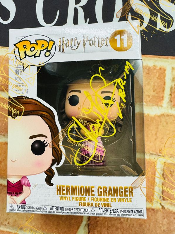 FUNKO POP HERMIONE GRANGER YULE Nº11 FIRMADO POR VIKTOR KRUM (STAN YANEVSKI)