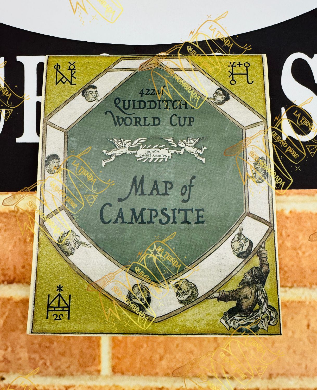 REPLICA MAPA DEL CAMPO MUNDIAL QUIDDITCH FIRMADO POR VIKTOR KRUM (STAN YANEVSKI)