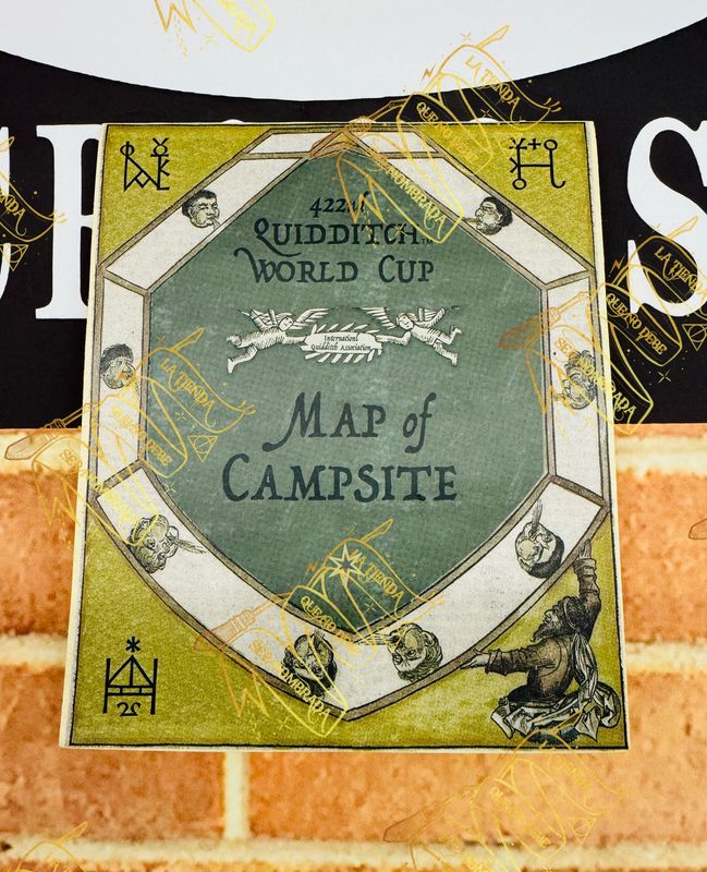REPLICA MAPA DEL CAMPO MUNDIAL QUIDDITCH FIRMADO POR VIKTOR KRUM (STAN YANEVSKI)