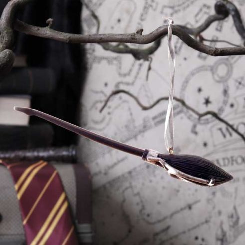 ADORNO NAVIDAD ESCOBA NIMBUS 2001 HARRY POTTER