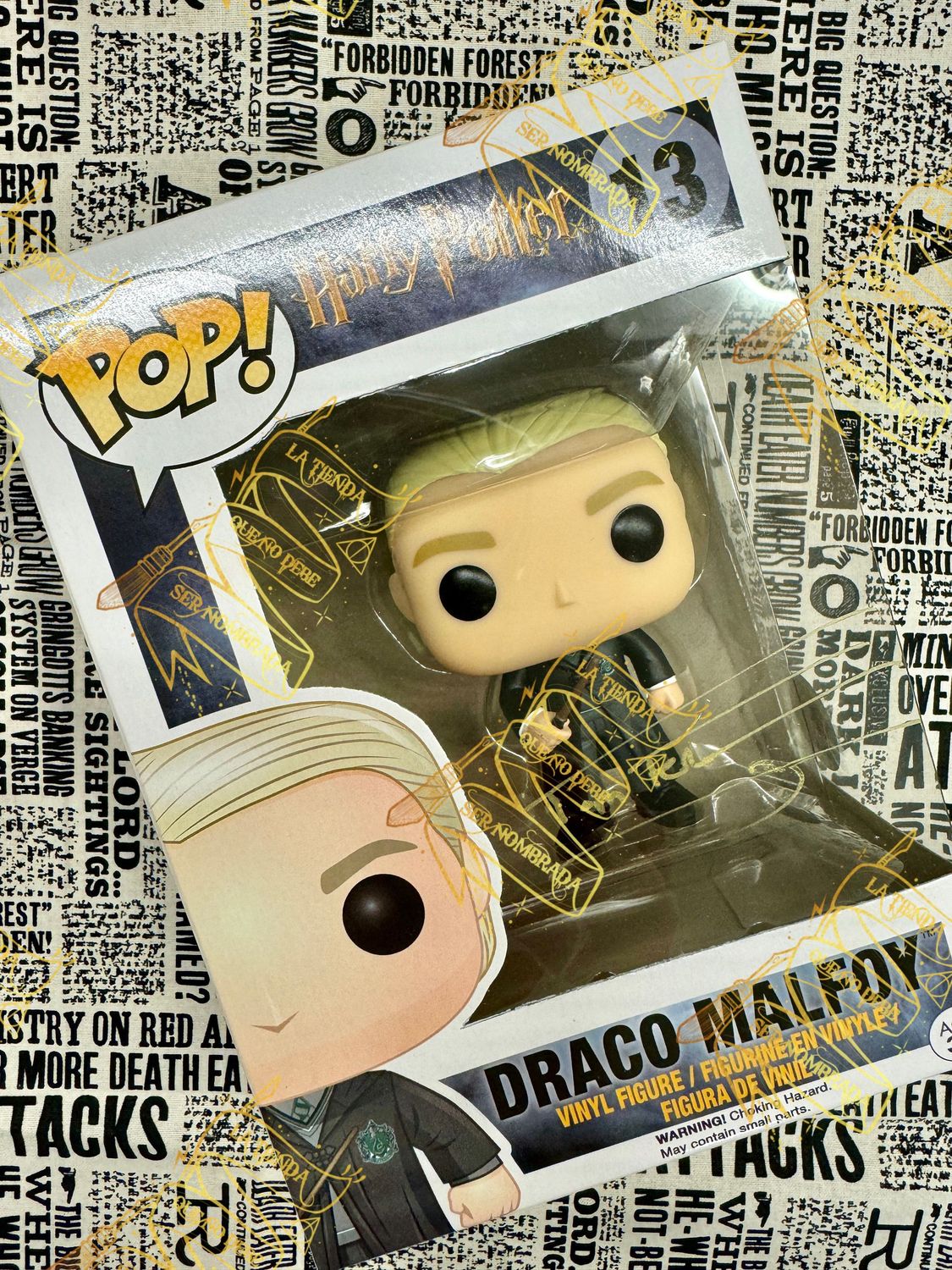 FUNKO POP DESCATALOGADO Nº13 FIRMADO POR DRACO MALFOY  (TOM FELTON)