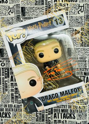 FUNKO POP DESCATALOGADO Nº13 FIRMADO POR DRACO MALFOY (TOM FELTON)
