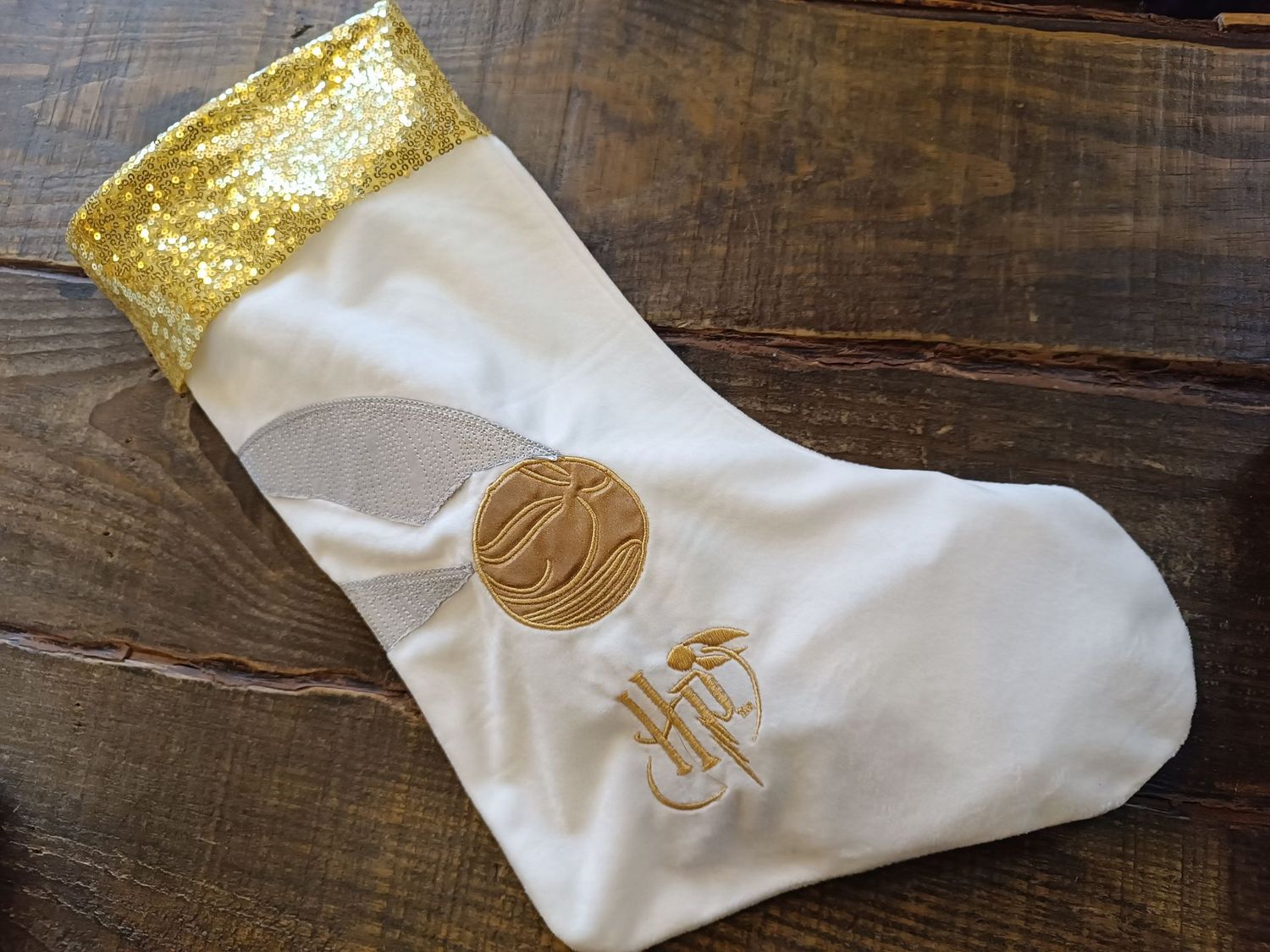 CALCETIN NAVIDAD SNITCH DORADA HARRY POTTER