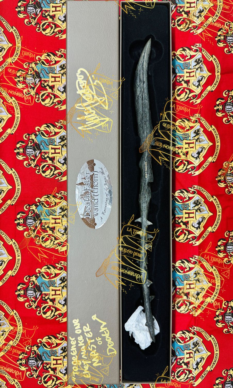 VARITA FIRMADA POR DEATH EATER THORN (PETER PEDRERO)