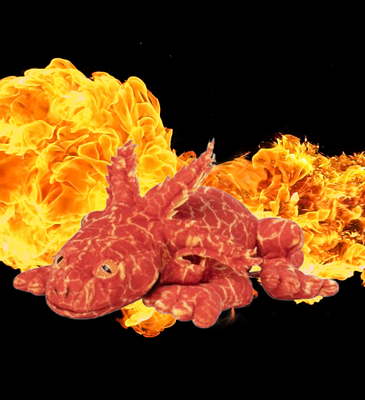 PELUCHE SALAMANDRA FUEGO