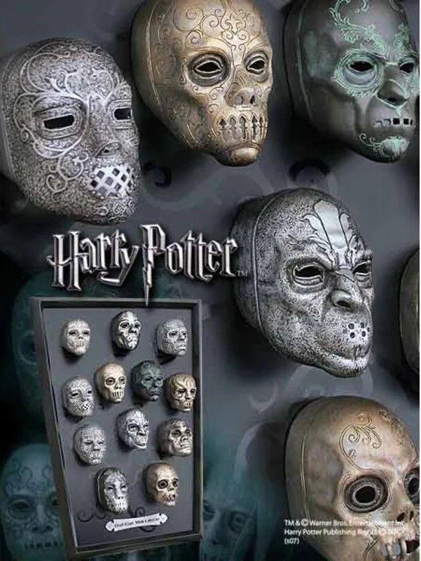 COLECCION MASCARAS DE LOS MORTIFAGOS HARRY POTTER NOBLE COLLECTION