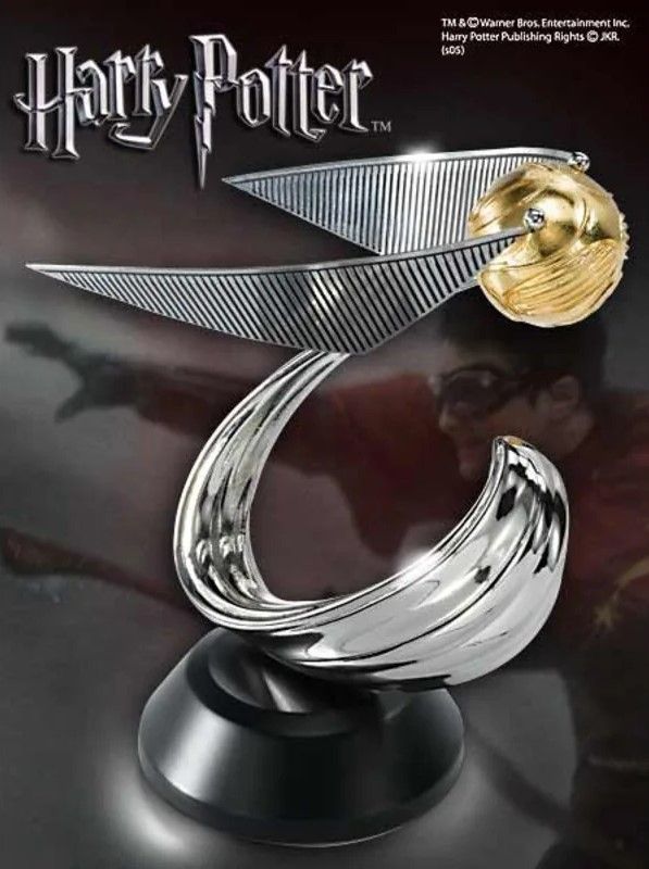 REPLICA ESCULTURA SNITCH DORADA HARRY POTTER NOBLE COLLECTION