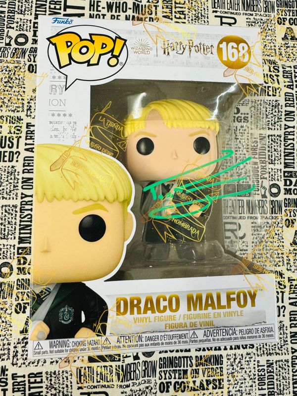 FUNKO POP  Nº168 FIRMADO POR DRACO MALFOY (TOM FELTON)