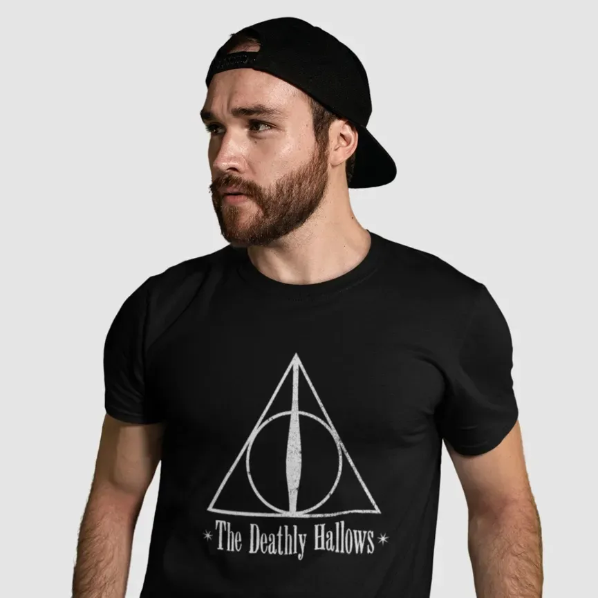 CAMISETA RELIQUIAS MUERTE TALLA:M HARRY POTTER