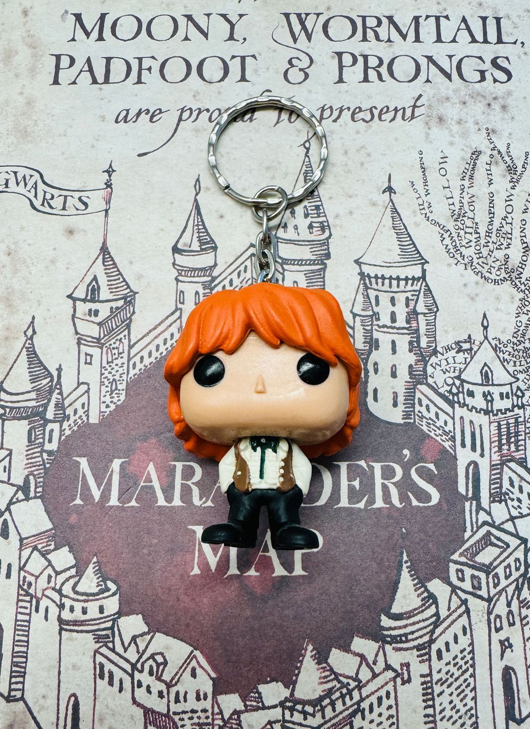LLAVERO RON WEASLEY YULE FUNKO POP HARRY POTTER