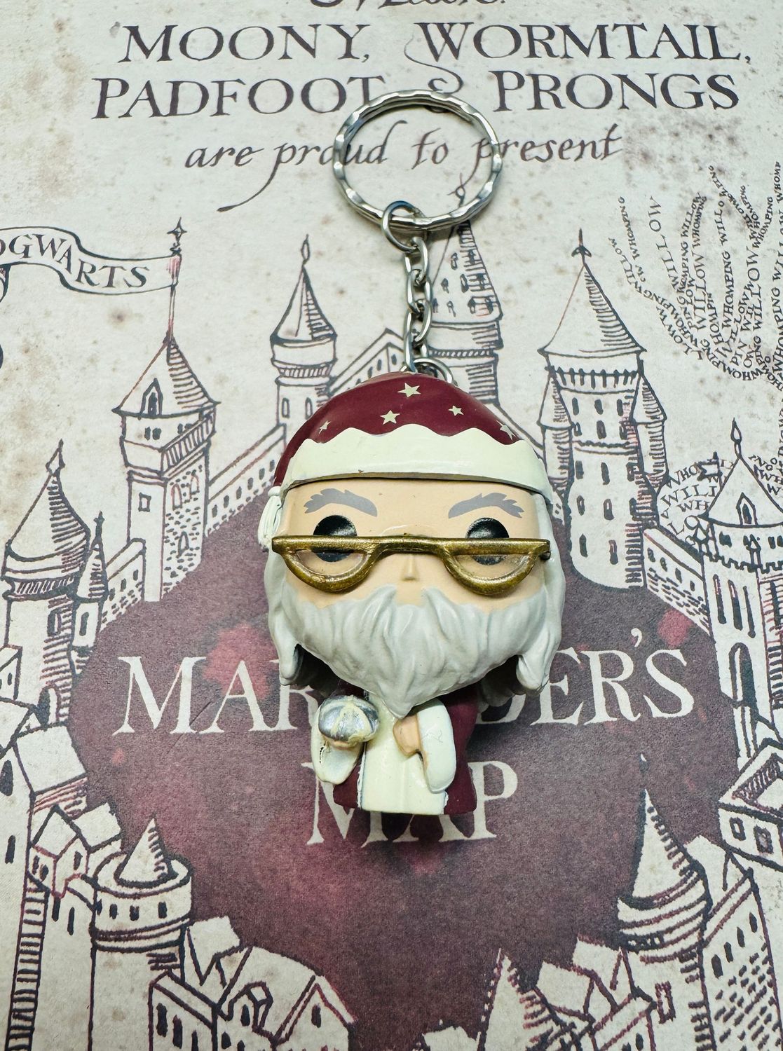 LLAVERO ALBUS DUMBLEDORE NAVIDEÑO FUNKO POP HARRY POTTER