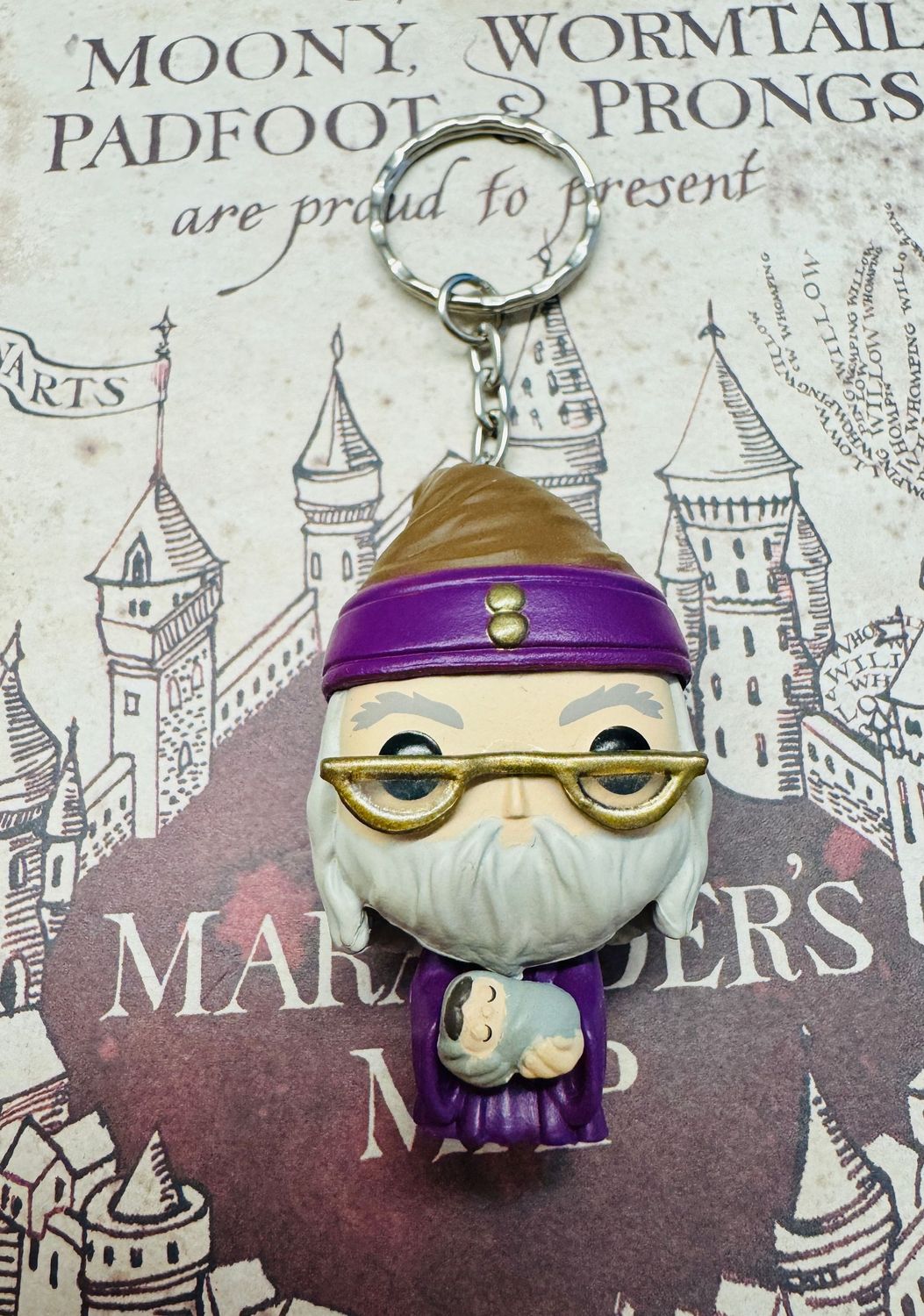 LLAVERO ALBUS DUMBLEDORE CON HARRY POTTER BEBE FUNKO POP