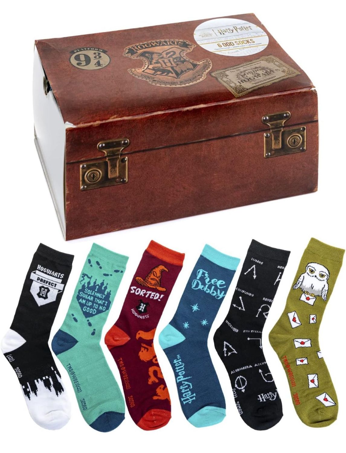 SET HOGWARTS CALCETINES DIFERENTES HARRY POTTER
