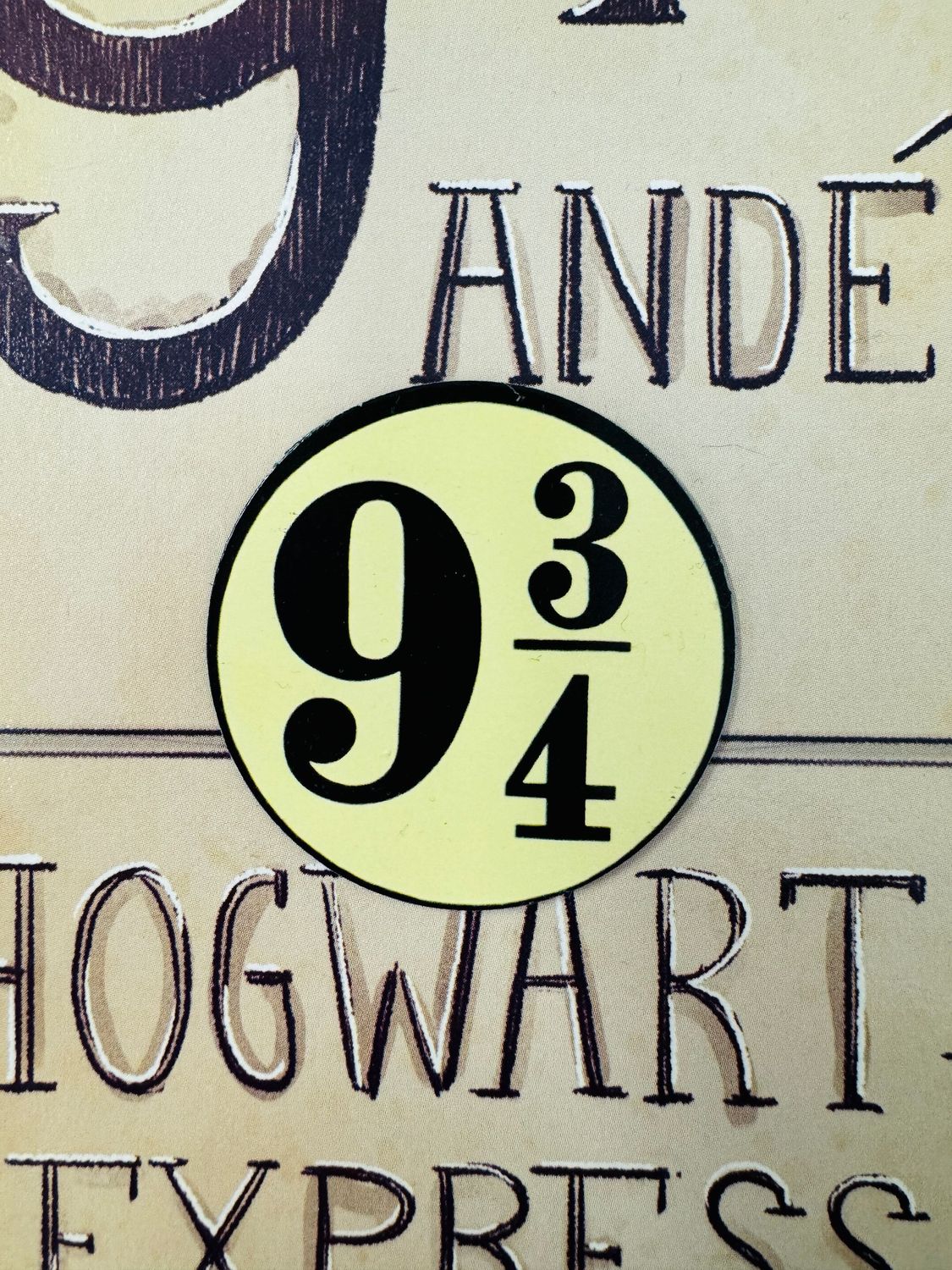 IMAN 9 3/4 HARRY POTTER