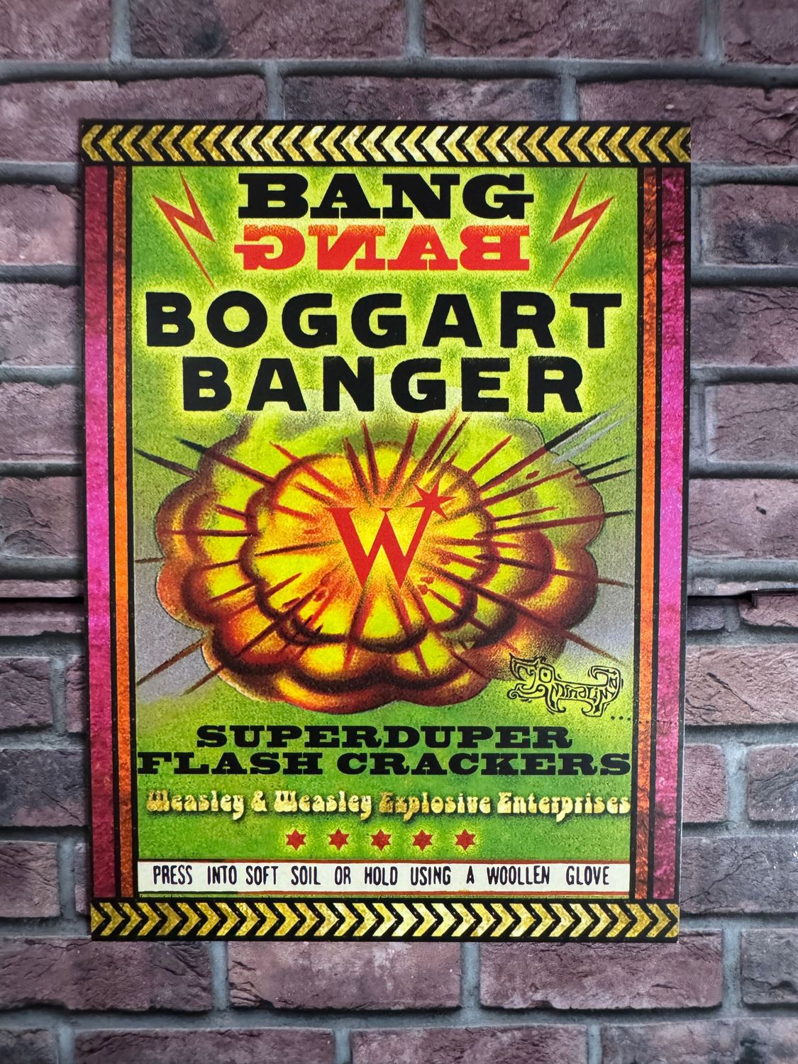 ​POSTAL BANG BOGGART BANGER HARRY POTTER MINALIMA