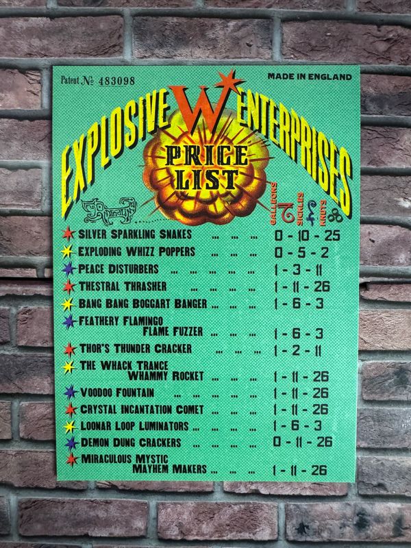 ​POSTAL EXPLOSIVE ENTERPRISES HARRY POTTER MINALIMA