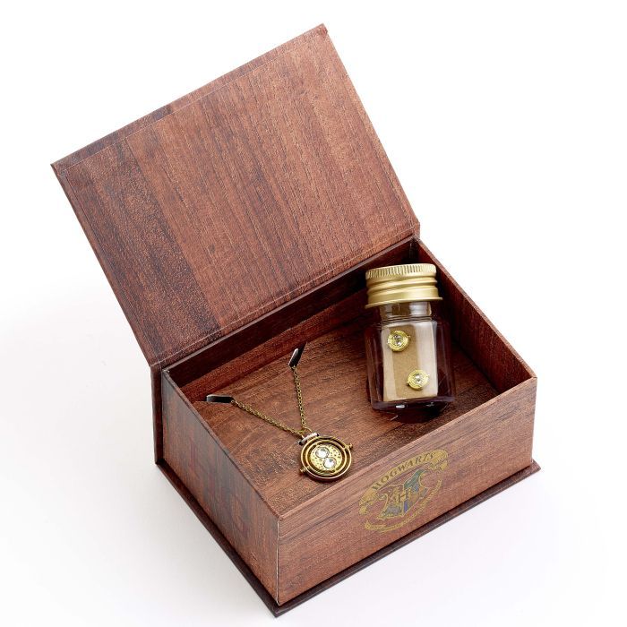 COFRE HERMIONE GRANGER COLLAR & PENDIENTES GIRATIEMPOS HARRY POTTER