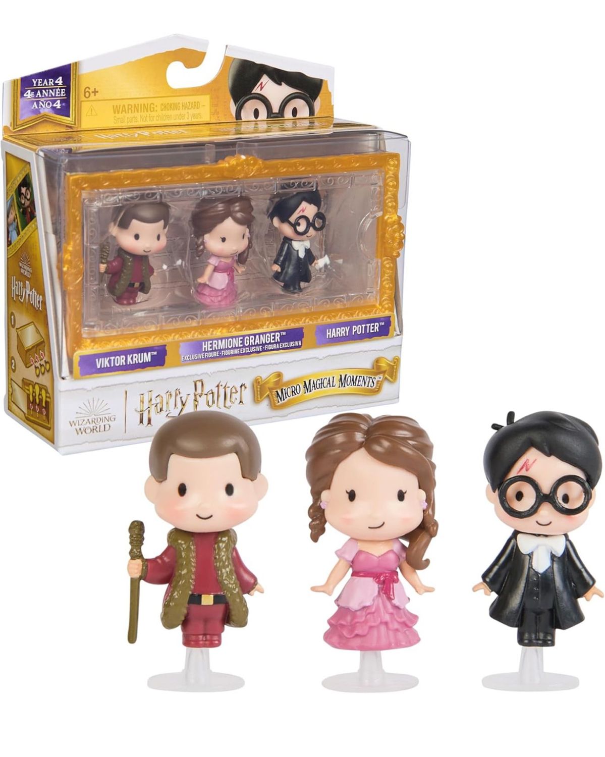 SET 3 FIGURAS MICRO MAGICAL MOMENTS SERIE 4 HARRY POTTER