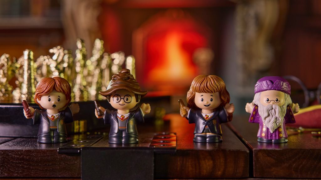 PACK 4 MINIFIGURAS PIEDRA FILOSOFAL FISHER PRICE COLLECTOR HARRY POTTER