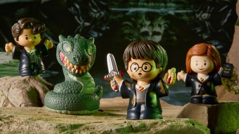 PACK 4 MINIFIGURAS CAMARA SECRETA FISHER PRICE HARRY POTTER
