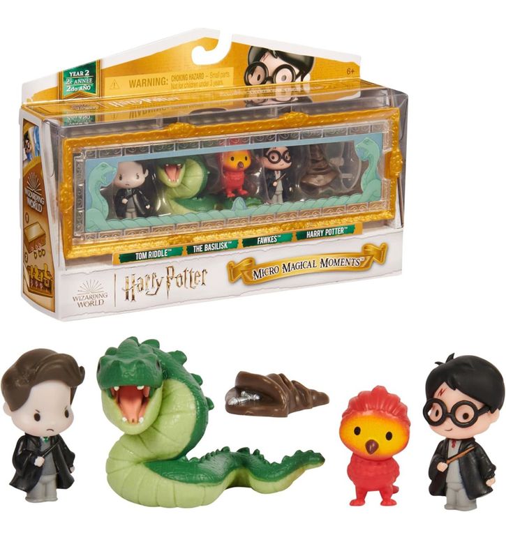 SET 4 FIGURAS MICRO MAGICAL MOMENTS SERIE 2 HARRY POTTER