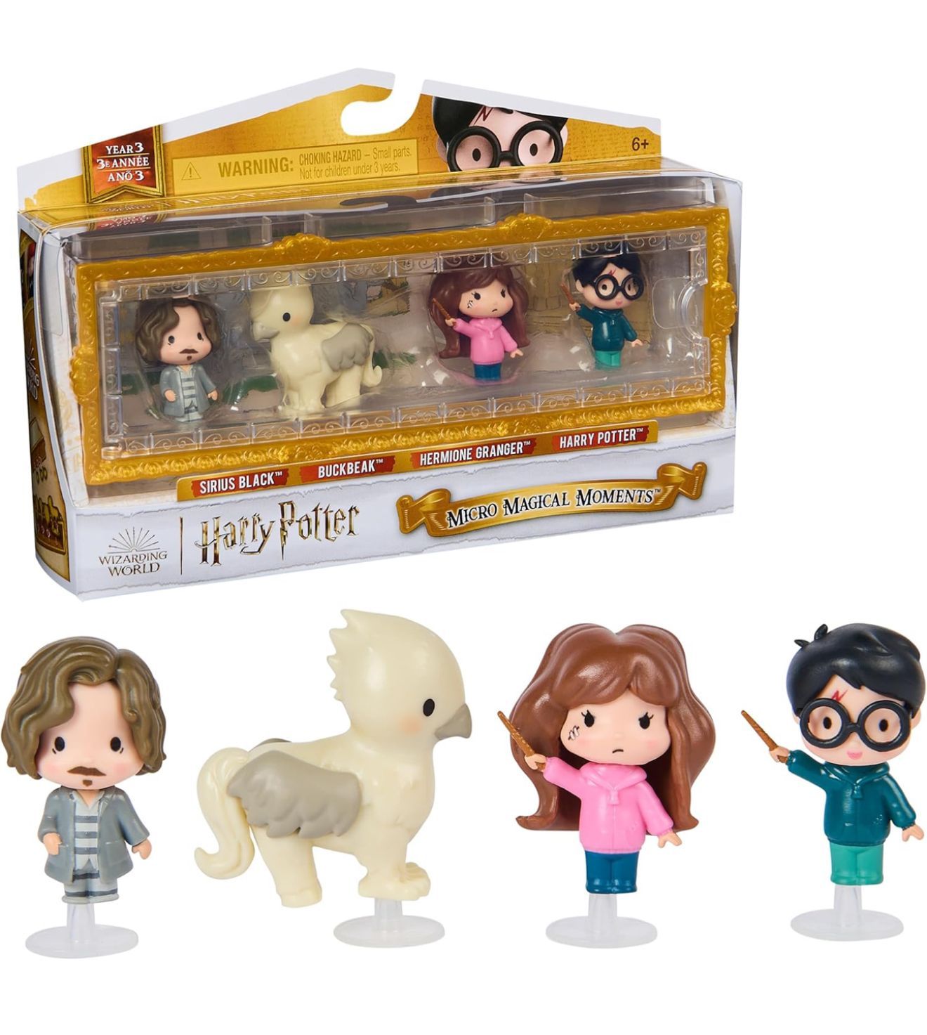 SET 4 FIGURAS MICRO MAGICAL MOMENTS SERIE 3 HARRY POTTER