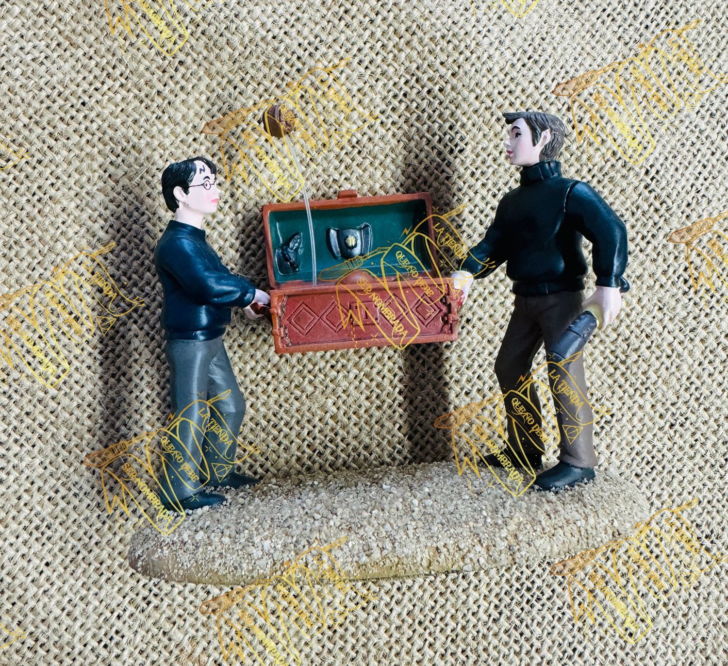 FIGURA MINIATURA EXCLUSIVA QUIDDITCH FIRMADA POR OLIVER WOOD (SEAN BIGGERSTAFF)