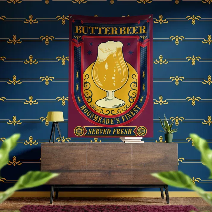 BANDERA BUTTERBEER FANATTIK HARRY POTTER