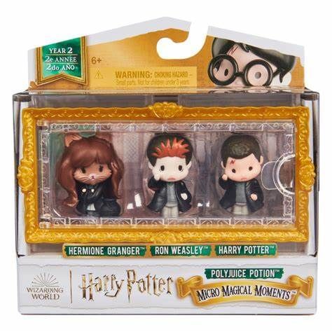SET 3 FIGURAS MICRO MAGICAL MOMENTS SERIE 2 HARRY POTTER