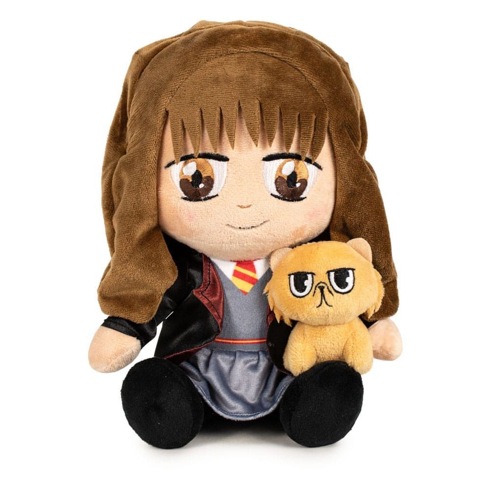 PELUCHE HERMIONE & CROOKSHANKS SENTADO 25CM HARRY POTTER