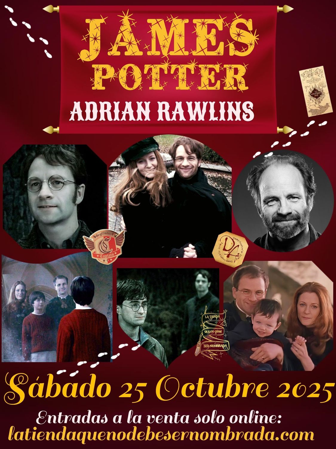 ENTRADA EVENTO JAMES POTTER HORA: 12:30 (1 AUTOGRAFO + 1 SELFIE)