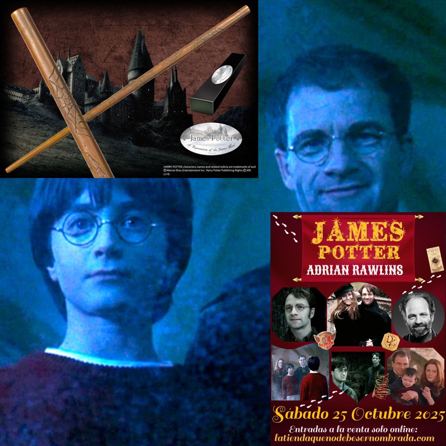 ENTRADA EVENTO JAMES POTTER + VARITA HORA: 15:30 (1 AUTOGRAFO + 1 SELFIE)