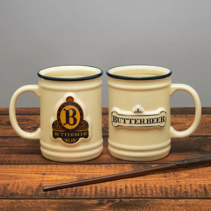 TAZA JARRA 3D CERVEZA MANTEQUILLA HARRY POTTER