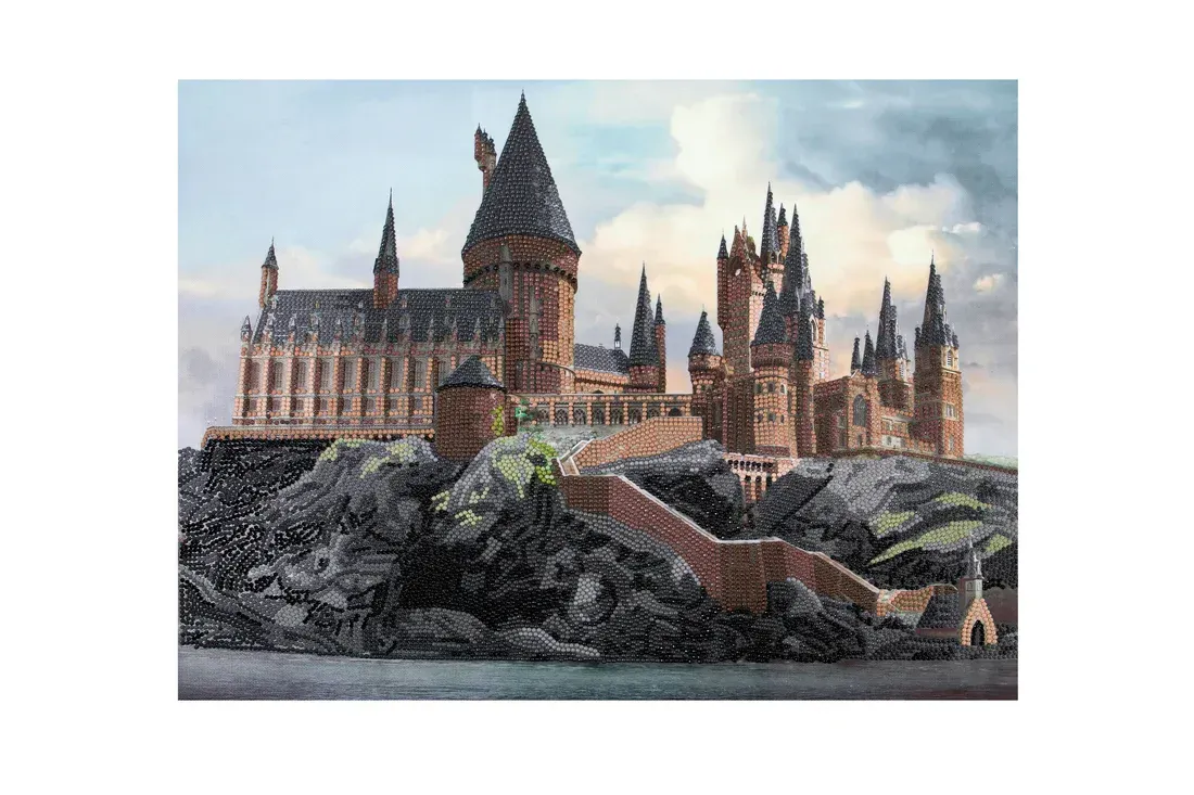 KIT CANVAS CRYSTAL ART 40X50 CM CASTILLO HOGWARTS HARRY POTTER