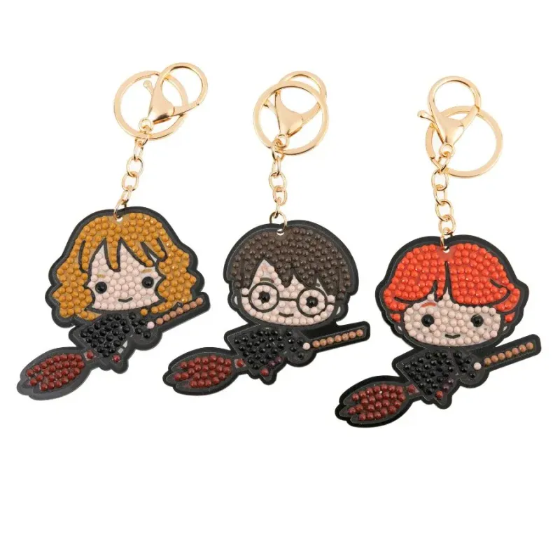 CRYSTAL ART KIT 3 LLAVEROS HARRY POTTER