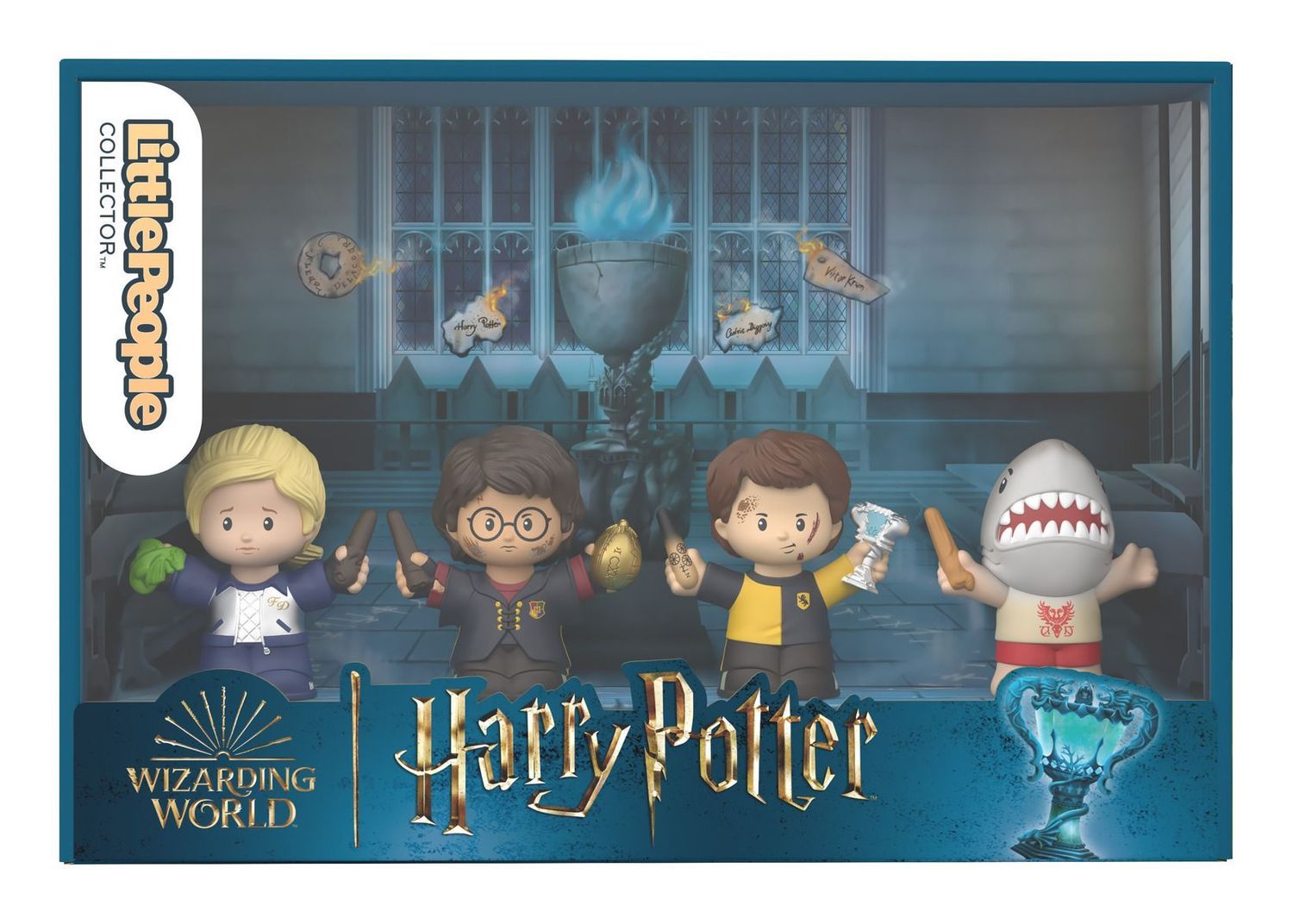 PACK 4 MINIFIGURAS CALIZ DE FUEGO FISHER PRICE HARRY POTTER