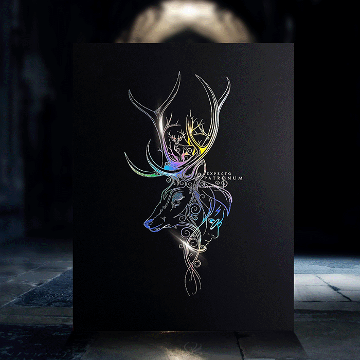 LITOGRAFIA PATRONUS EDICION COLECCIONISTA HARRY POTTER
