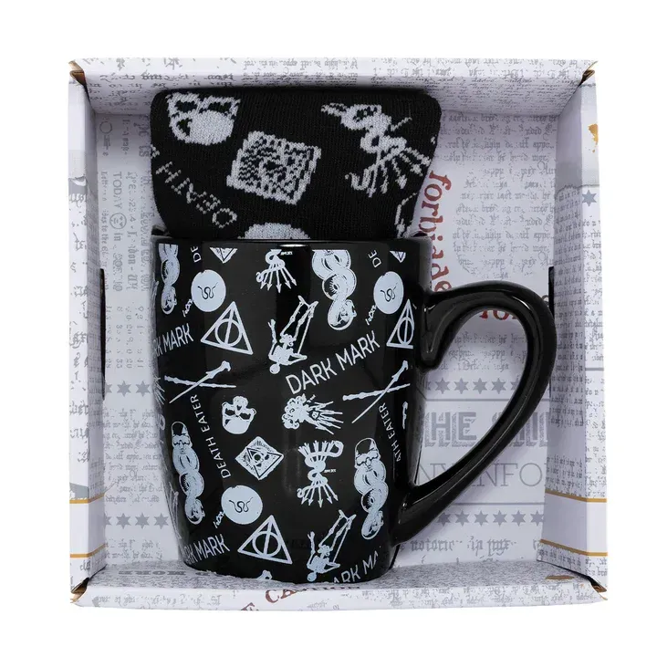 SET TAZA & CALCETINES RELIQUIAS MUERTE HARRY POTTER
