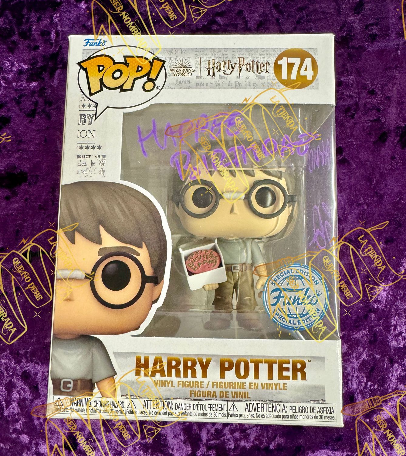 FUNKO POP 174 FIRMADO POR EL DOBLE HAGRID (GREG DRAVEN)