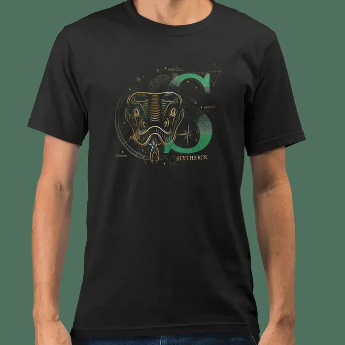 CAMISETA SLYTHERIN ALUMBRA OSCURIDAD HARRY POTTER
