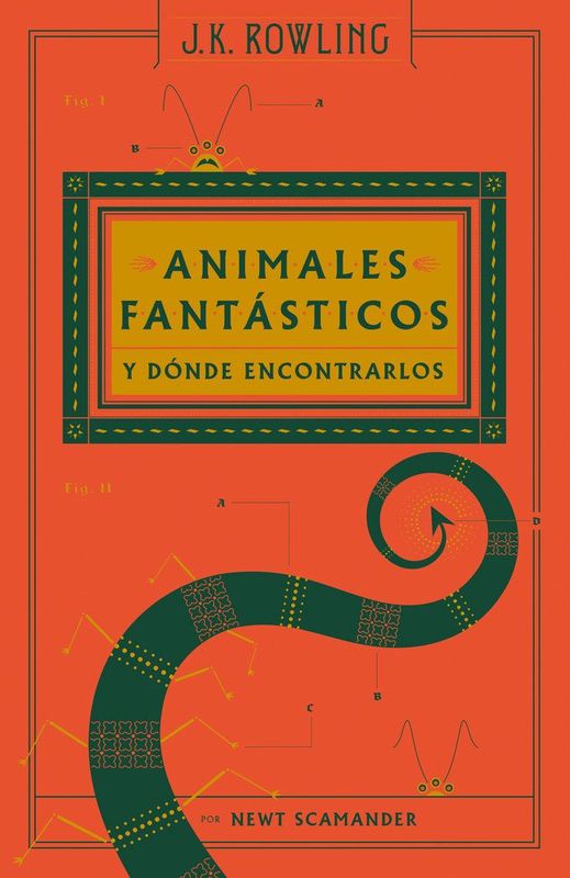 ANIMALES FANTASTICOS Y DONDE ENCONTRARLOS ESCRITO POR NEWT SCAMANDER BIBLIOTECA HOGWARTS