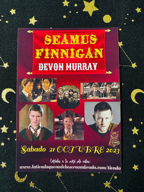 POSTAL EXCLUSIVA EVENTO SEAMUS FINNIGAN (DEVON MURRAY)