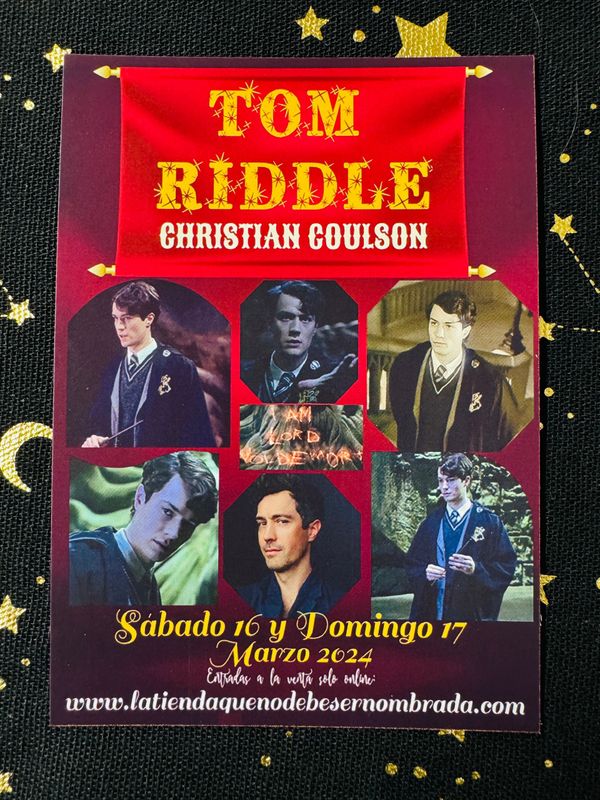POSTAL EXCLUSIVA EVENTO TOM RIDDLE (CHRISTIAN COULSON)