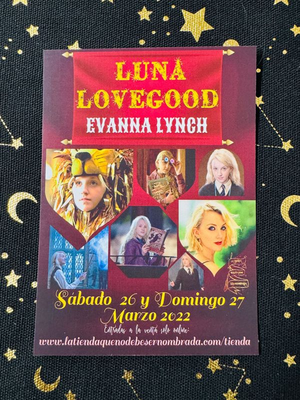 POSTAL EXCLUSIVA EVENTO LUNA LOVEGOOD (EVANNA LYNCH)