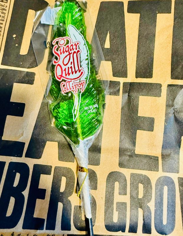 LOLLIPOP PLUMA VERDE HARRY POTTER