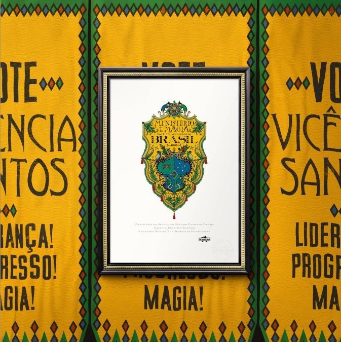 LITOGRAFIA MINISTERIO DE MAGIA BRASIL MINALIMA HARRY POTTER