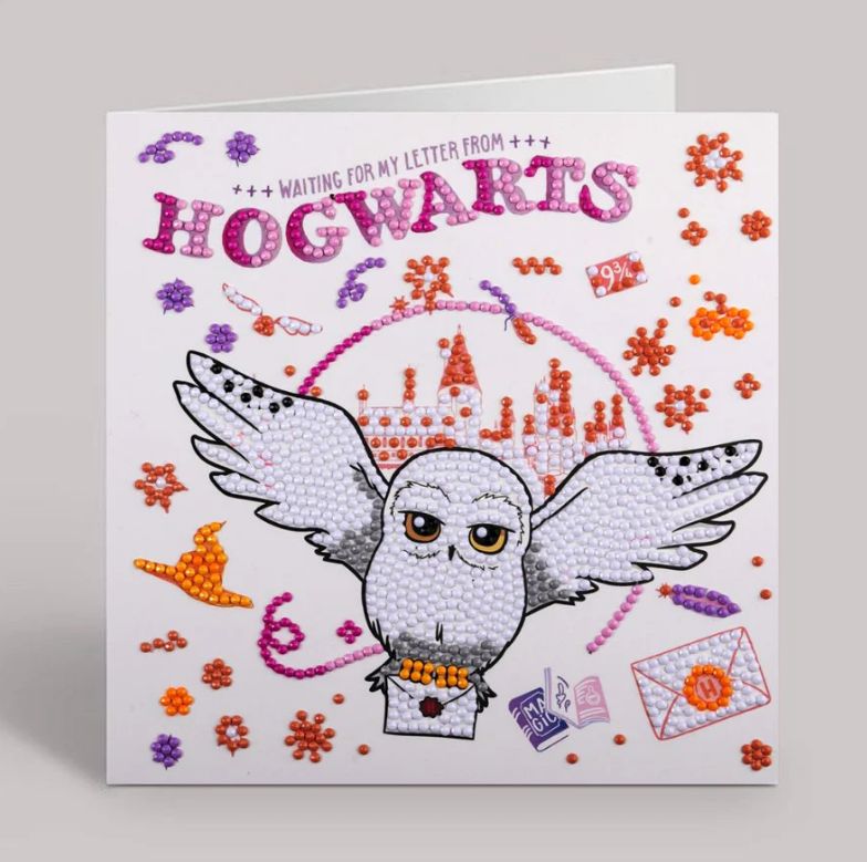 CRYSTAL ART POSTAL HEDWIG HARRY POTTER
