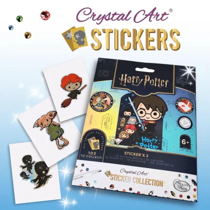 SOBRE PEGATINAS CRYSTAL ART HARRY POTTER